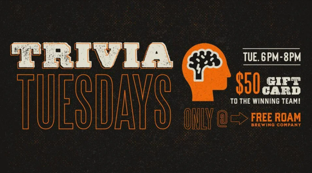 Free Roam Brewing Company Trivia Tuesdays