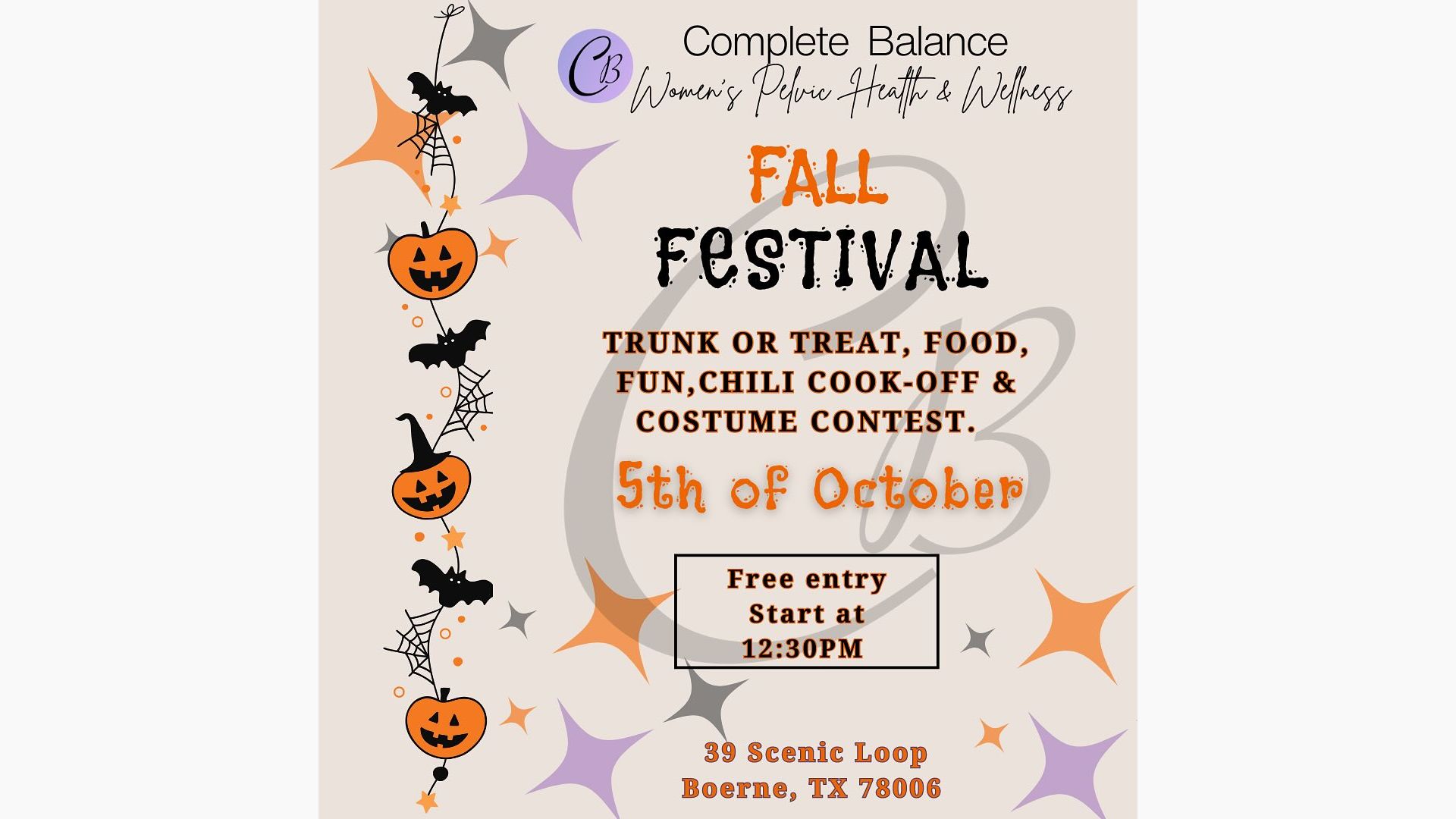 Complete Balance Fall Festival