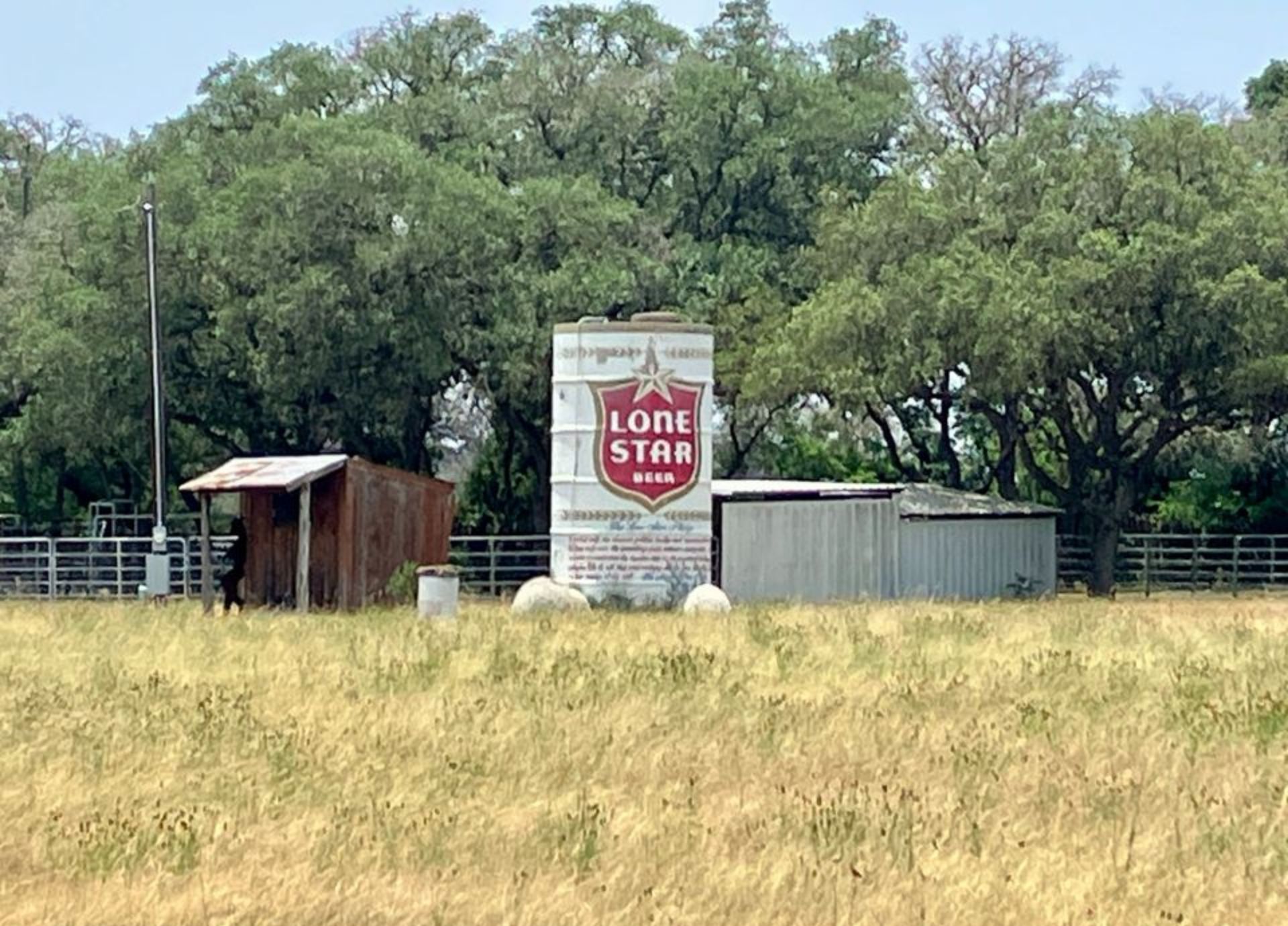 Giant Lone Star Beer Can