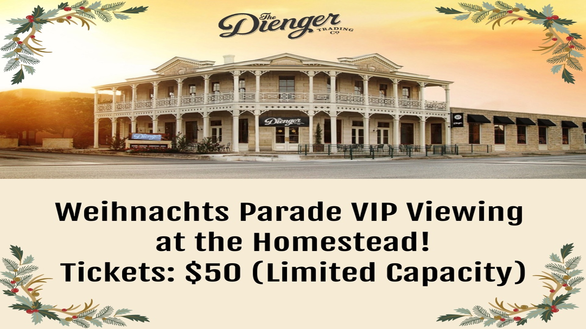 Weihnachts Parade Viewing at The Homestead