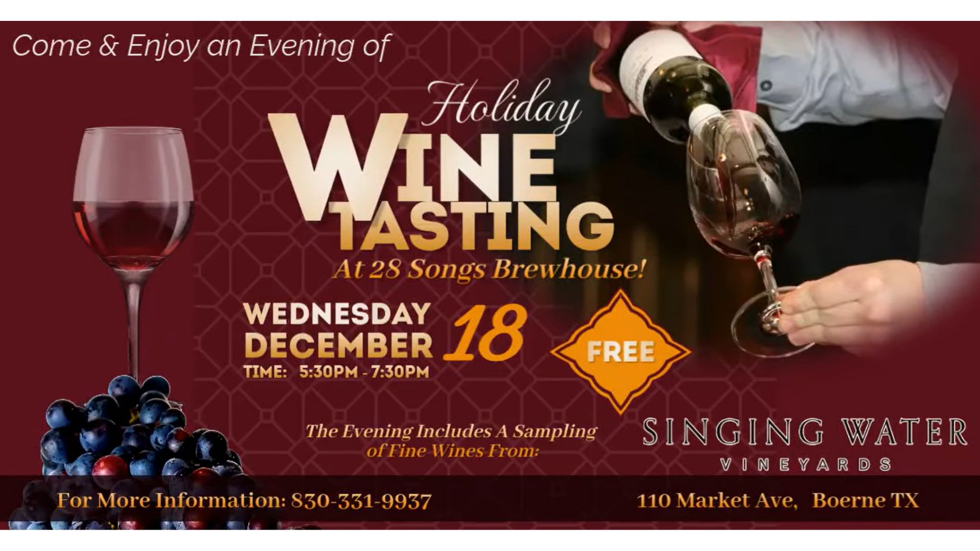 28 Songs Wine Tasting