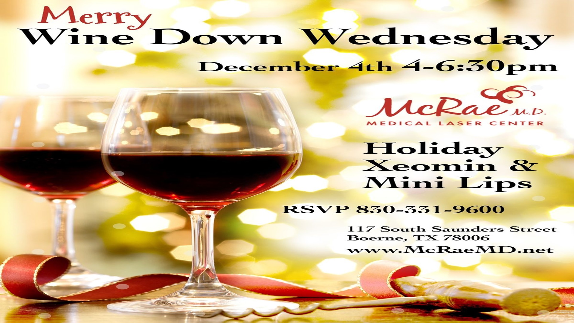 Merry Wine Down Wednesday at 117 S Saunders St