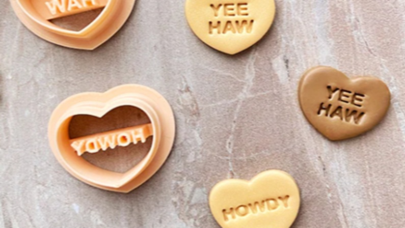 Conversation Heart Clay Earring Workshop at The Downtown DIY