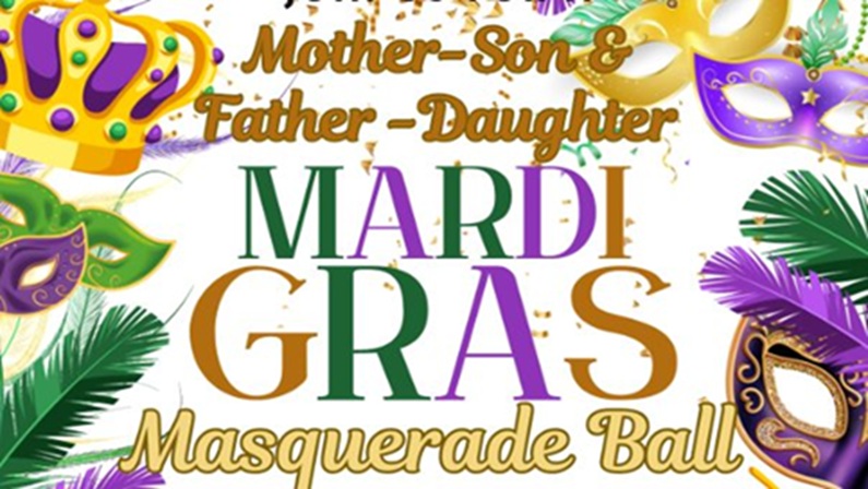 Father-Daughter Mother-Son Mardi Gras Dance at St. John Lutheran Church