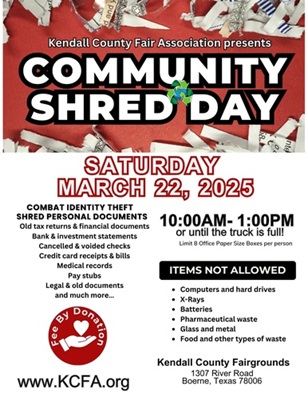 Community Shred Day at Kendall County Fairgrounds