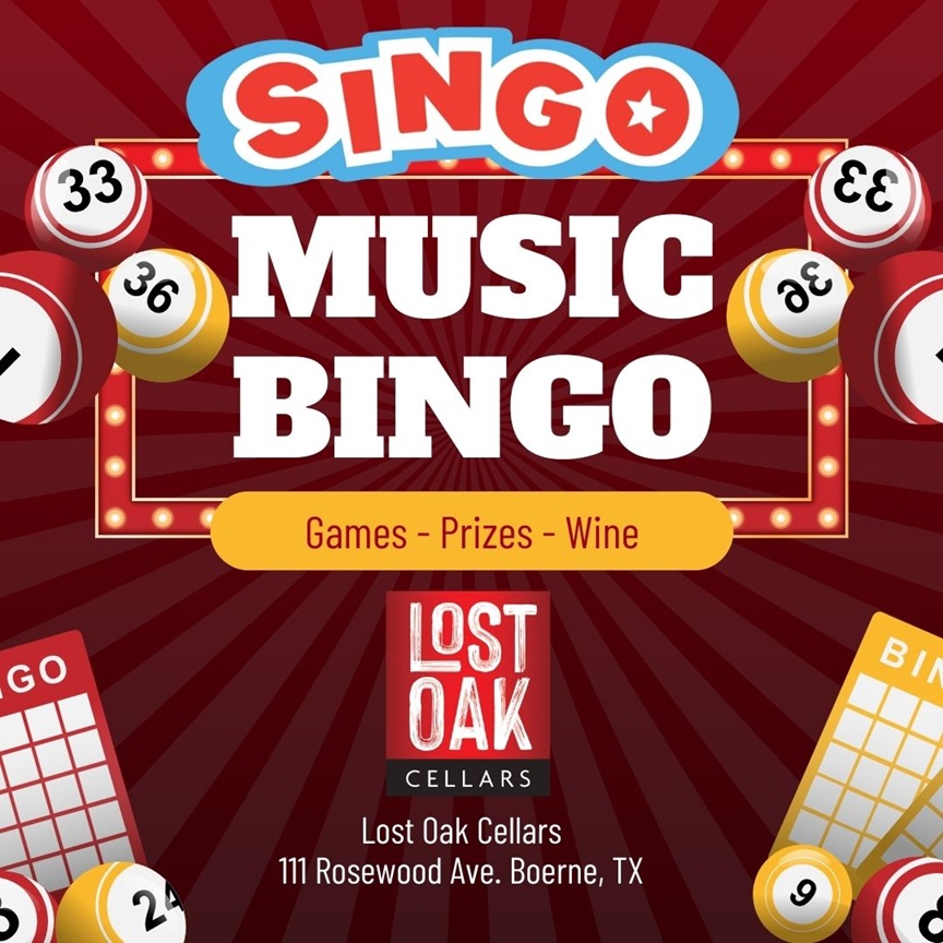 Music Bingo at Lost Oak Cellars