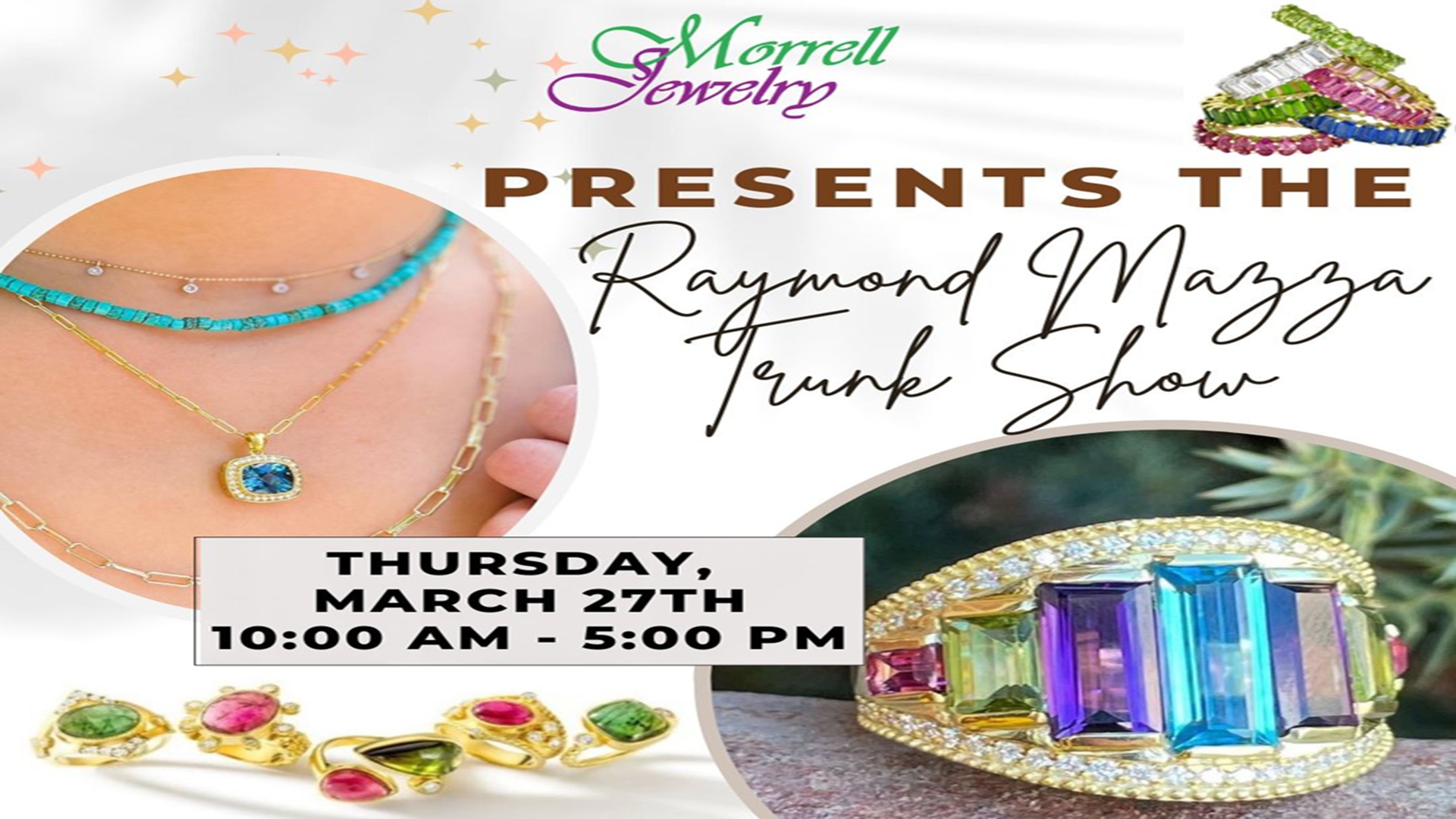 Raymond Mazza Trunk Show at Morrell Jewelry