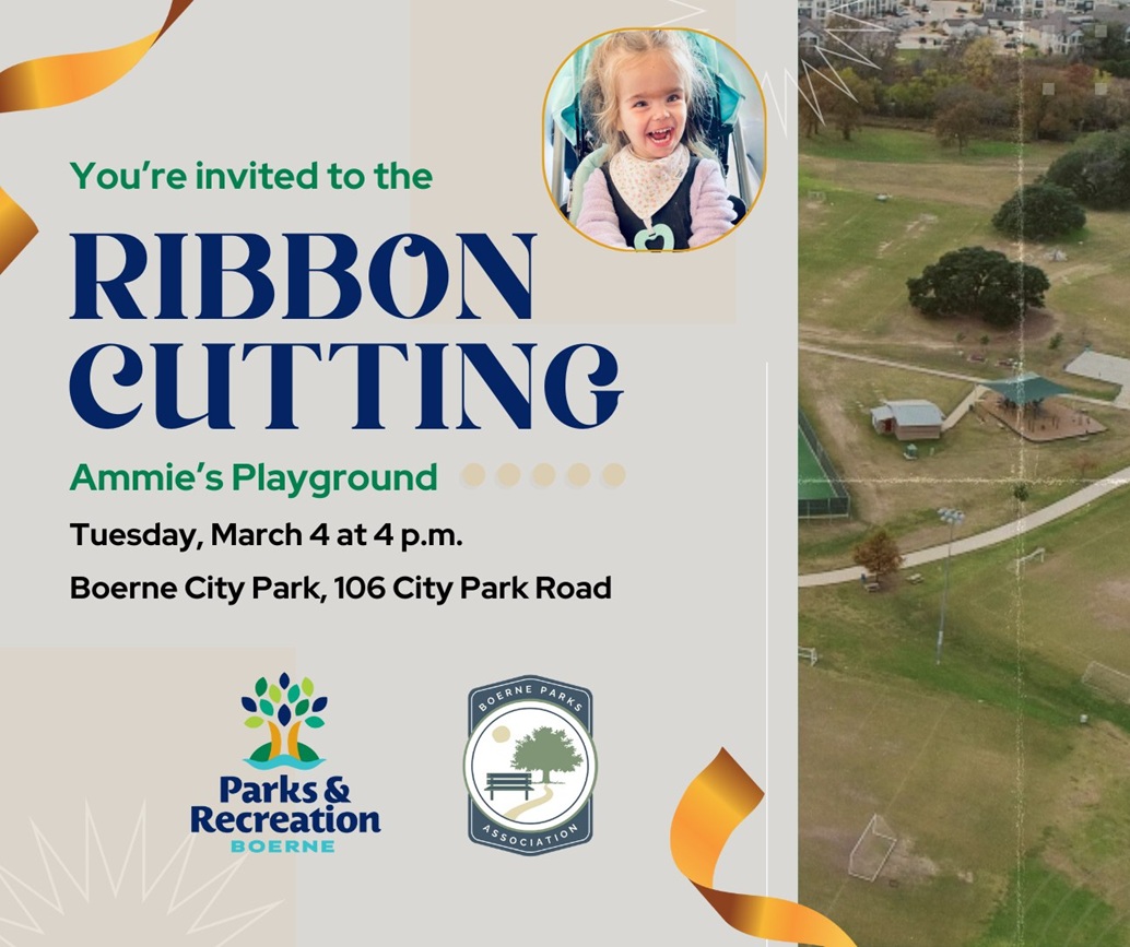 Ribbon Cutting for Ammie's Playground at Boerne City Park
