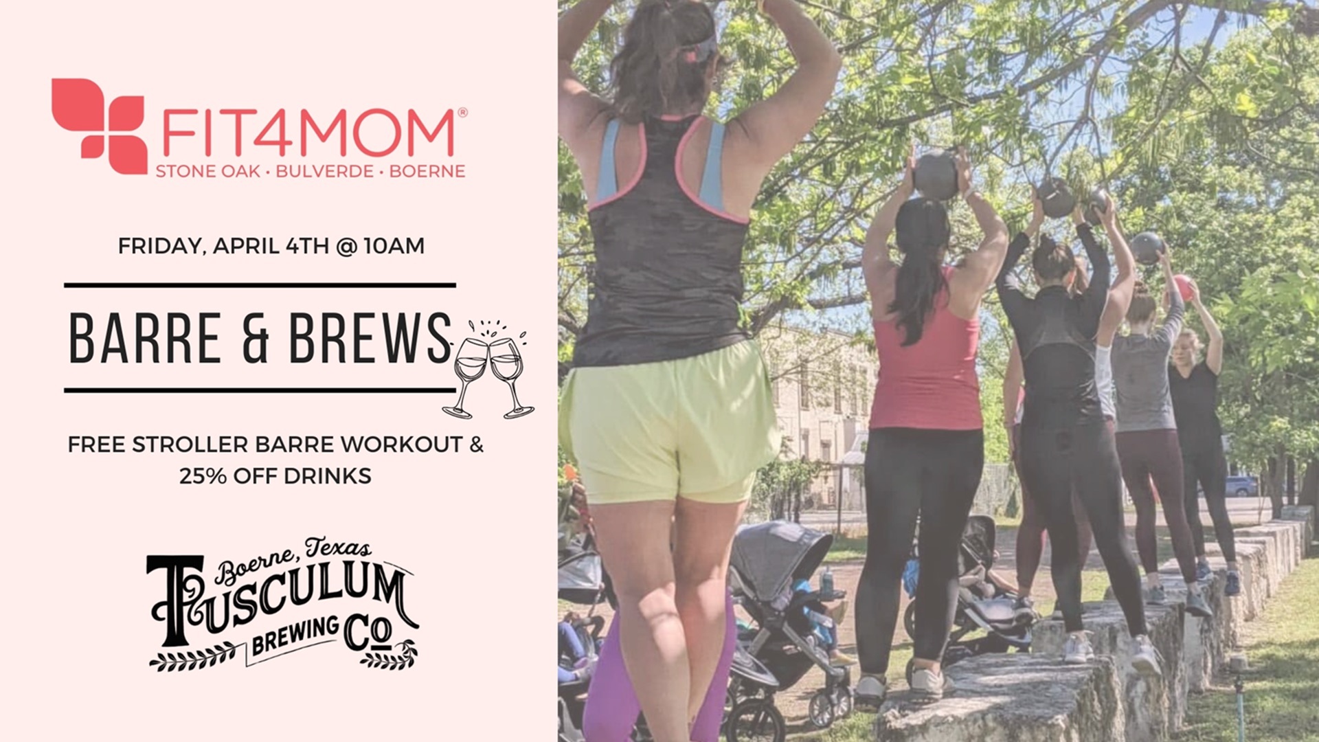 Stroller Barre & Brews at Tusculum Brewing Co