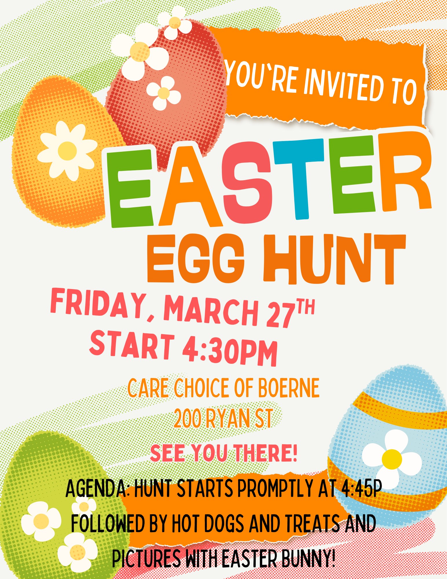 Easter Egg Hunt at Care Choice of Boerne