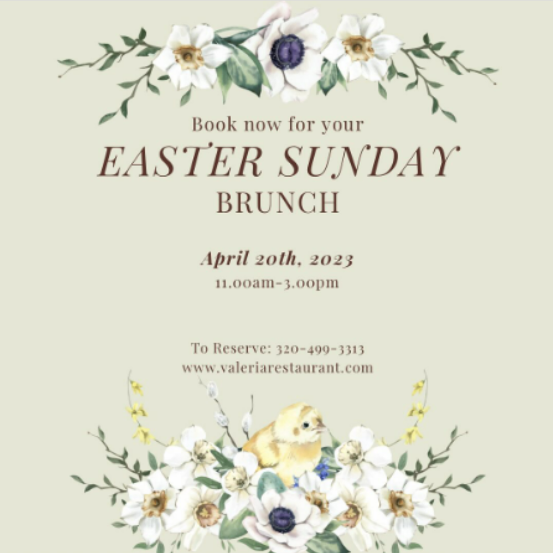 Easter Brunch at Valeria