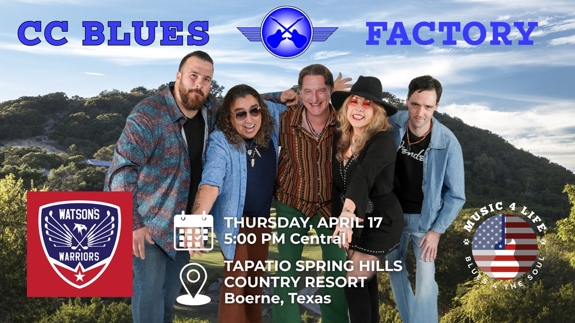 CC Blues Factory at Tapatio Springs Hill Country Resort