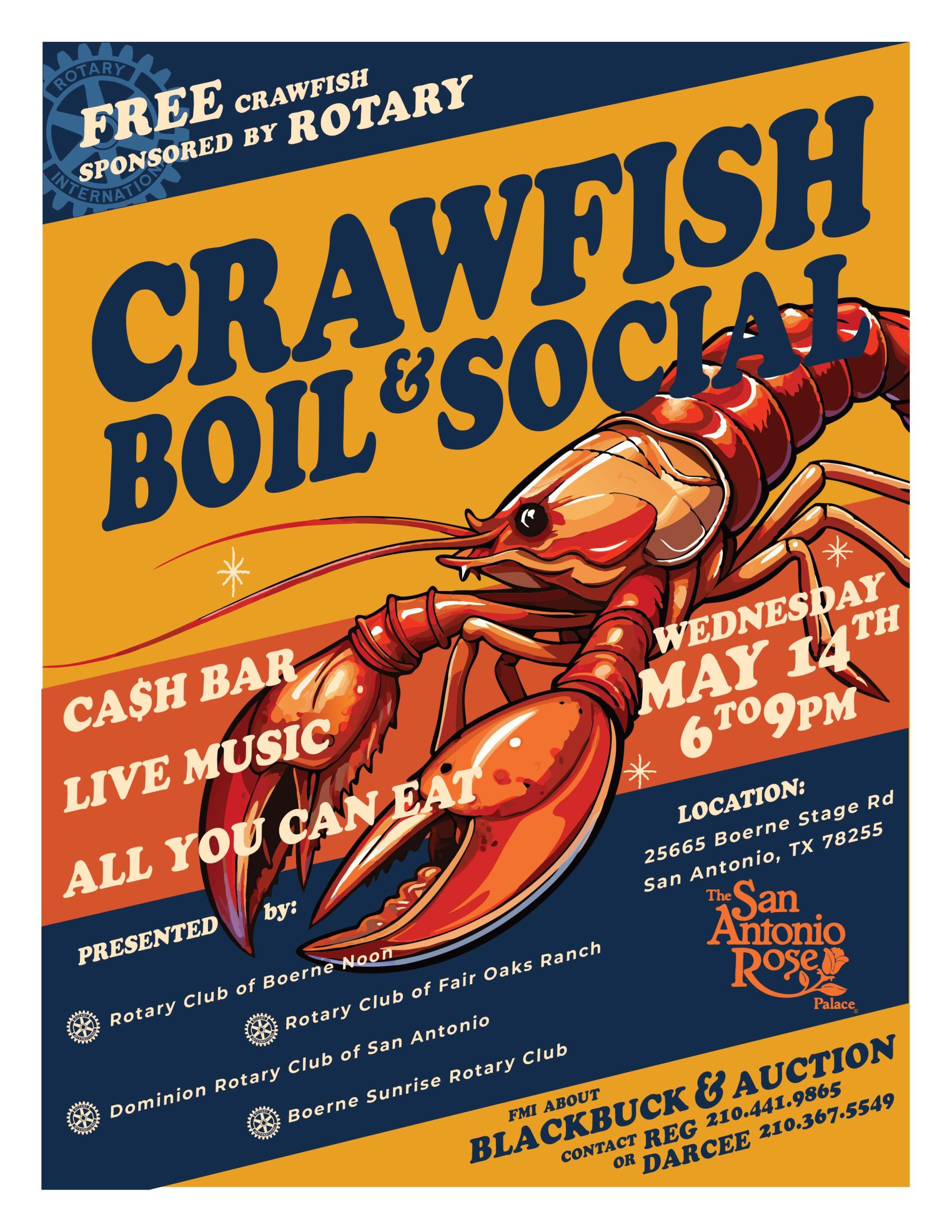 Rotary Crawfish Boil and Social