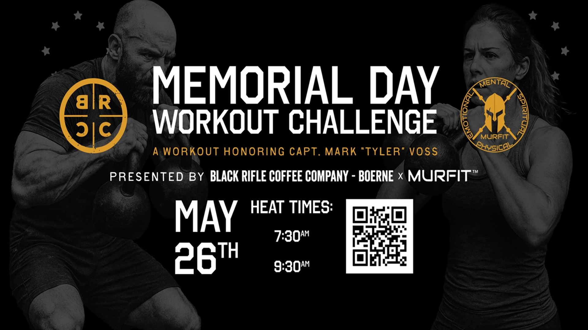 Memorial Day Workout Challenge at Black Rifle Coffee Boerne