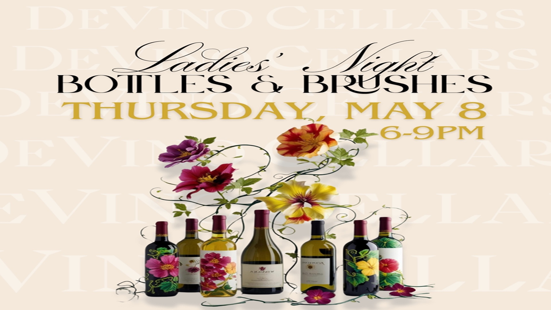 Mother’s Day Ladies Night: Paint & Sip with Mom at DeVino Cellars