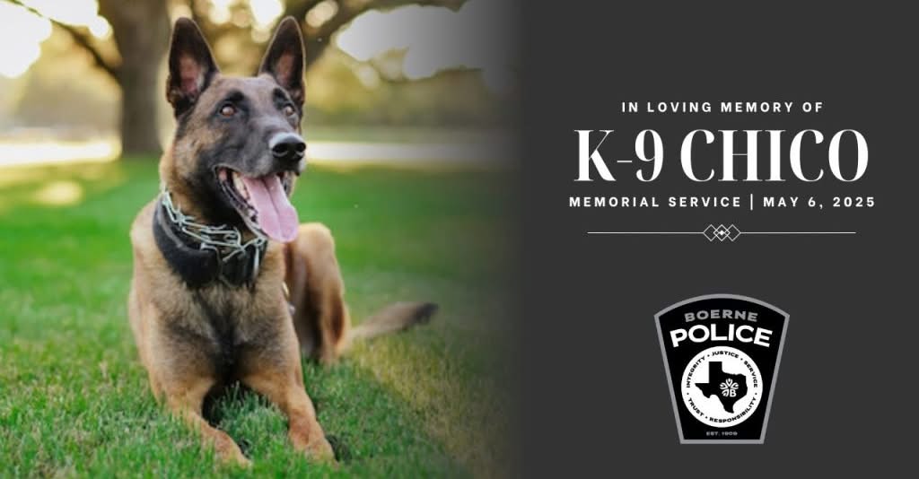 Memorial Service for Boerne Police K-9 Chico