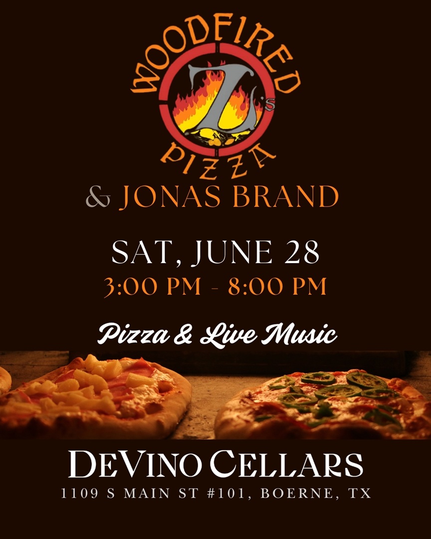 Z’s Pizza and Live Music with Jonas Brand at DeVino Cellars