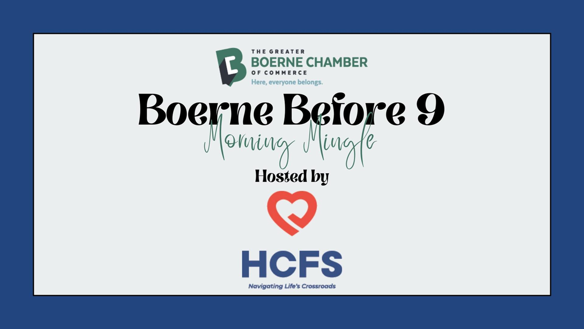 Before 9 Morning Mingle at Hill Country Family Services