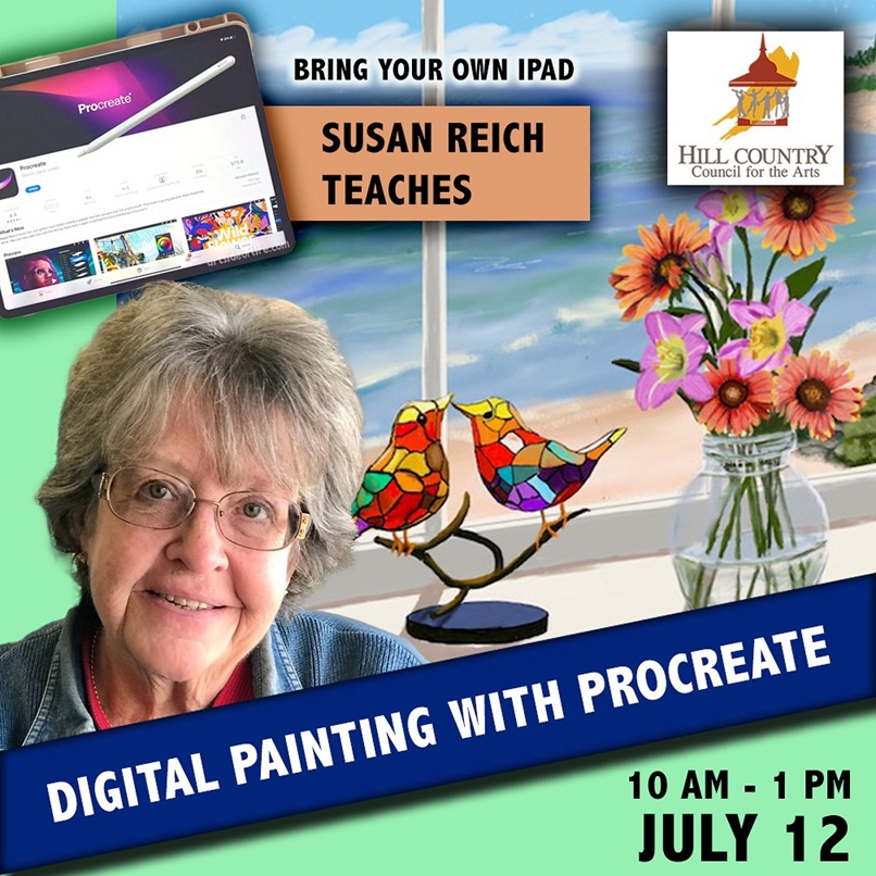 Digital Painting with Procreate at Hill Country Council for the Arts