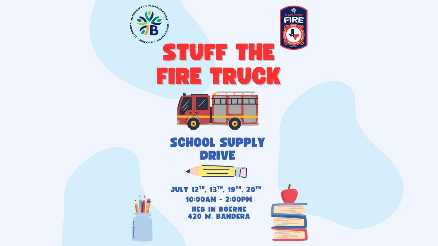 Stuff the Fire Truck at H-E-B Boerne