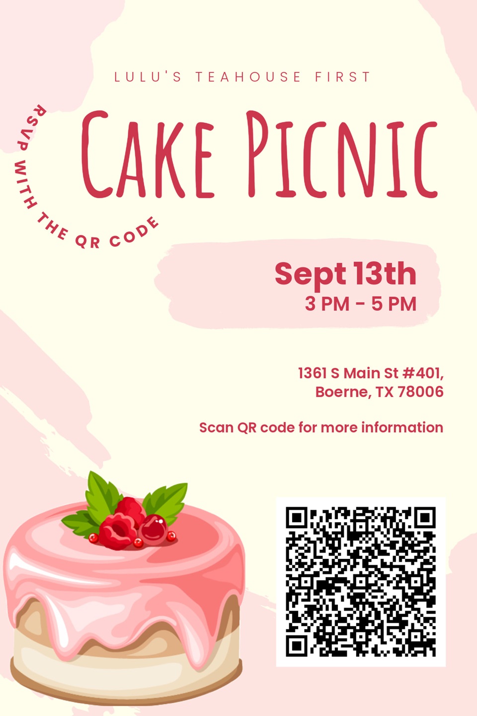 Cake Picnic at Lulu's Teahouse