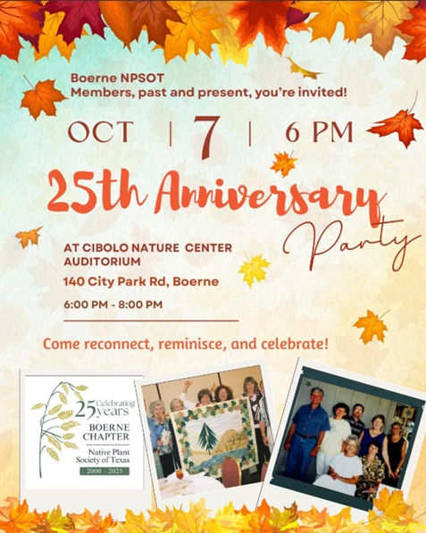 25th Anniversary Celebration at Cibolo Nature Center Auditorium