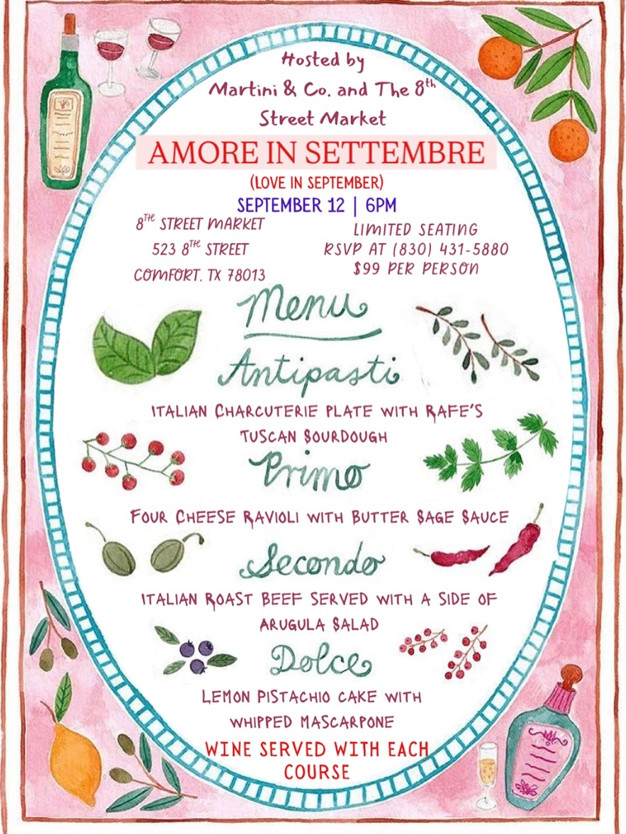 Amore in September at The 8th Street Market