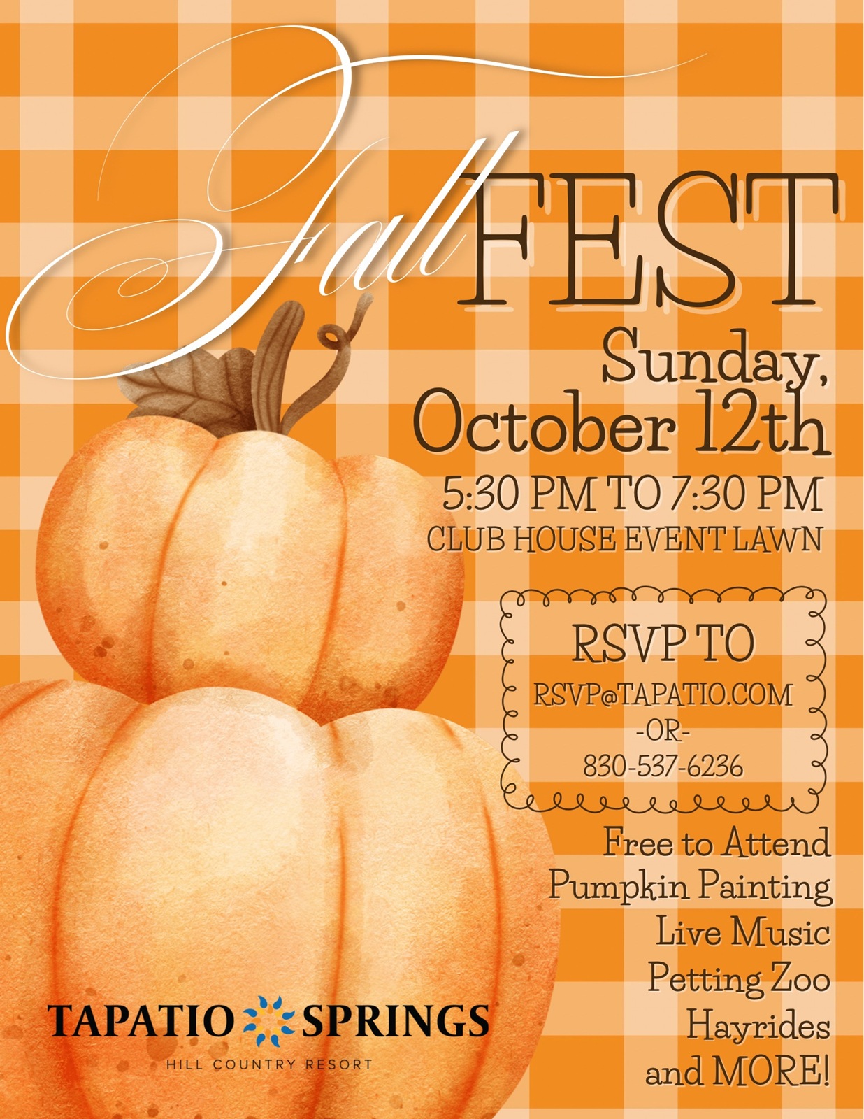 Fall Fest at Tapatio Springs Hill Country Resort