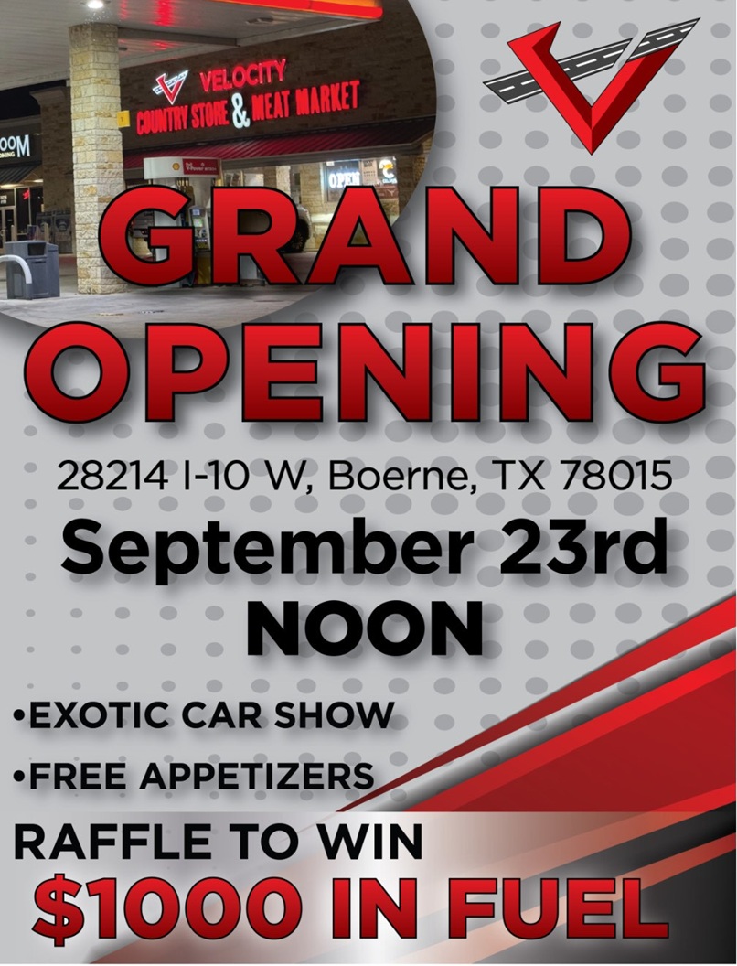 Grand Opening at Velocity Country Store & Meat Market