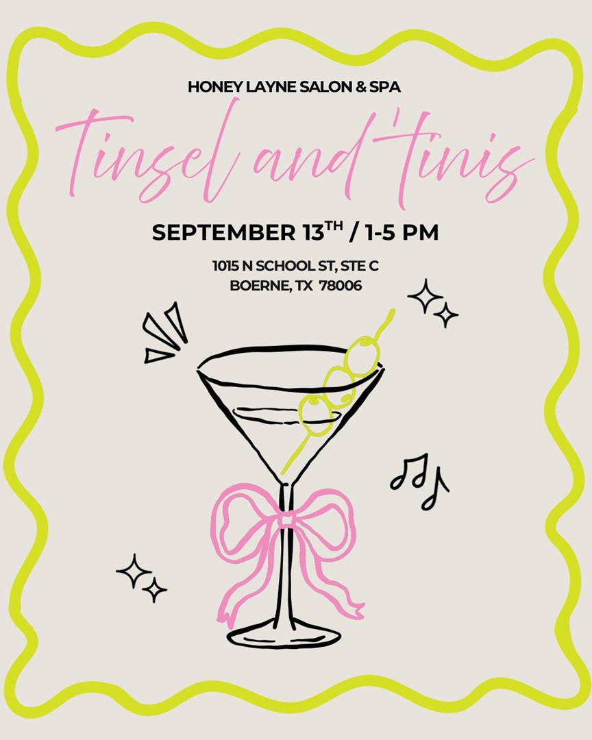 Tinsel and 'Tinis at Honey Layne Salon & Spa