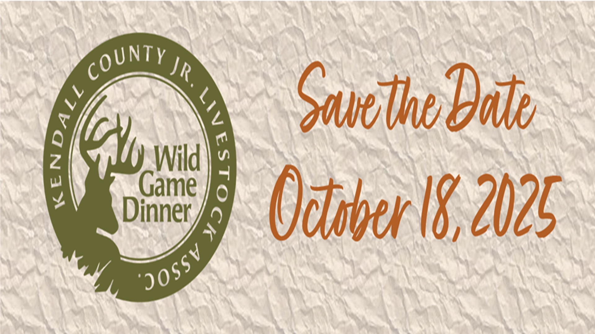 Wild Game Dinner at Kendall County Youth Ag & Equestrian Center