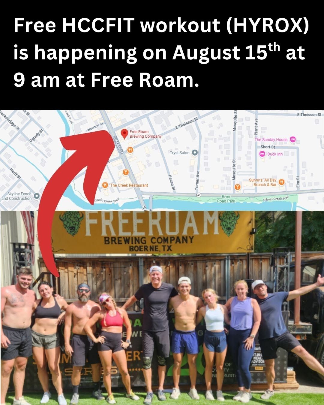 HCCFIT Free HYROX Workout at Free Roam