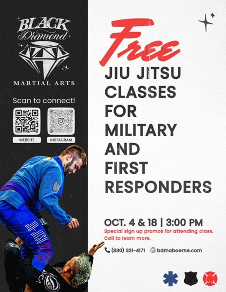 Free Jiu Jitsu Classes for Military and First Responders at Black Diamond Martial Arts