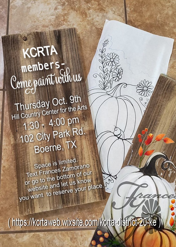 KCRTA Paint Afternoon at Hill Country Council for the Arts