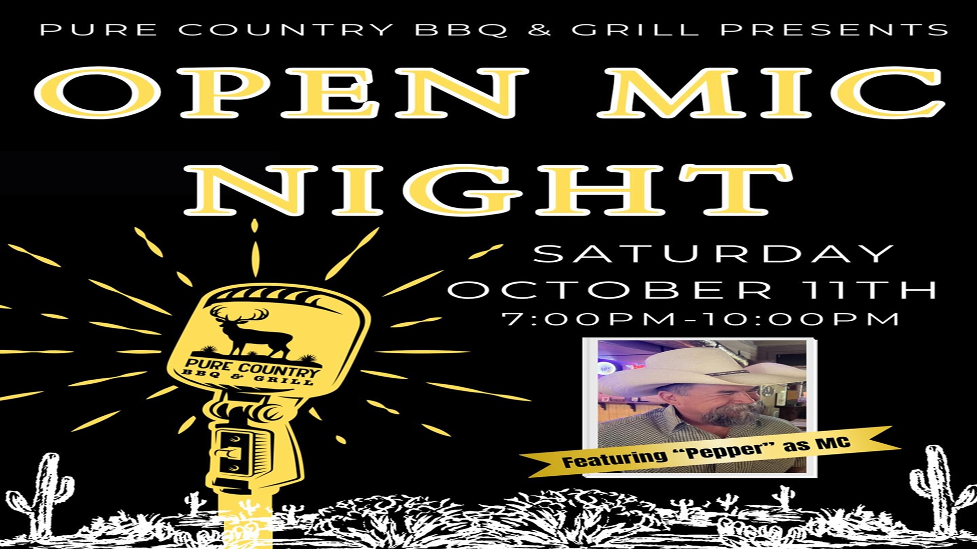 Open Mic Night at Pure Country BBQ & Grill