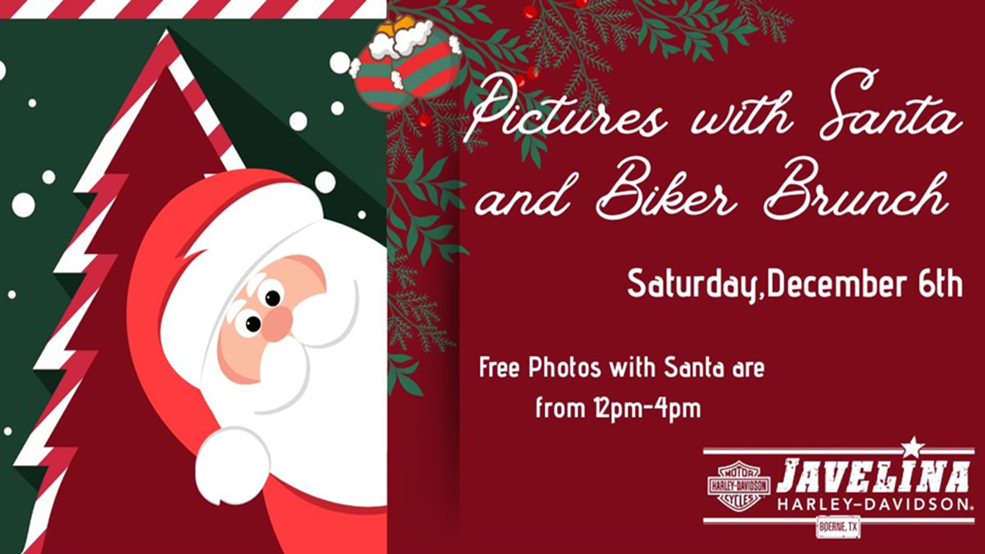 Biker Brunch and Pictures with Santa at Javelina Harley-Davidson