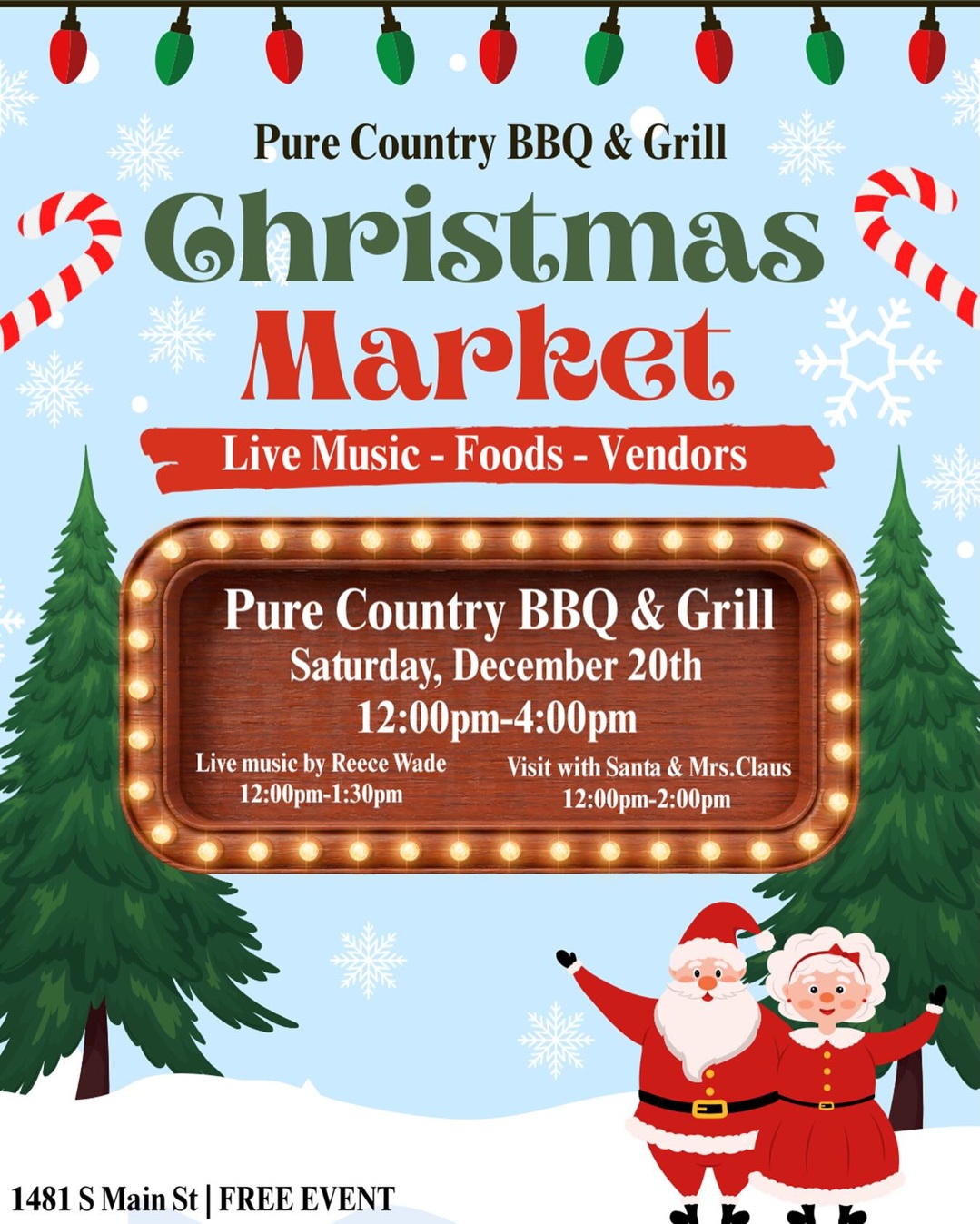 Christmas Market at Pure Country BBQ & Grill