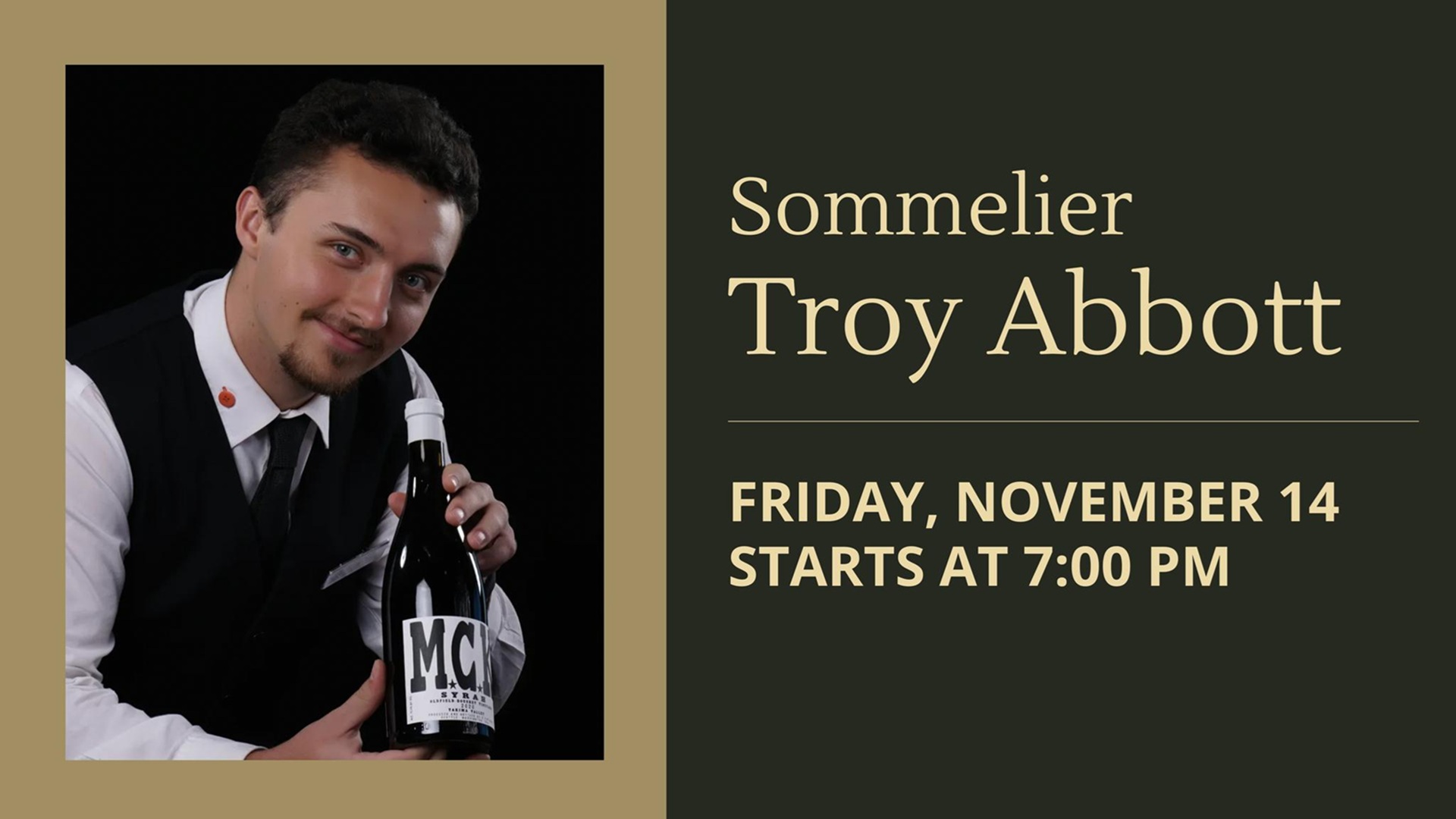 Meet Sommelier Troy Abbott at DeVino Cellars