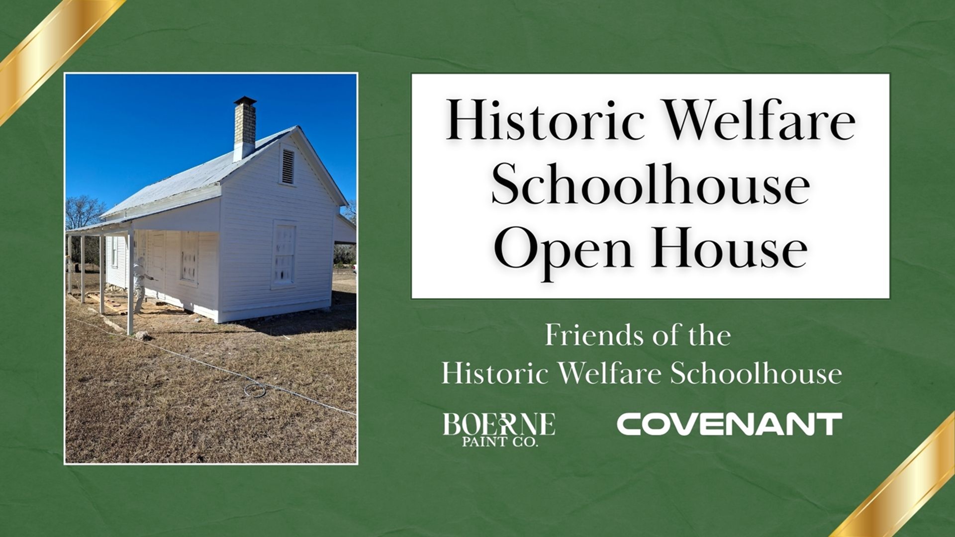 Free Open House at the Historic Welfare Schoolhouse