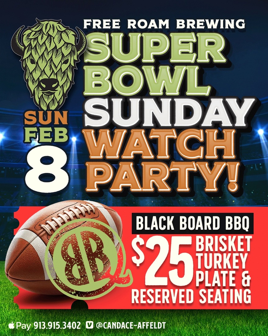 Super Bowl Sunday Watch Party at Free Roam Brewing Company