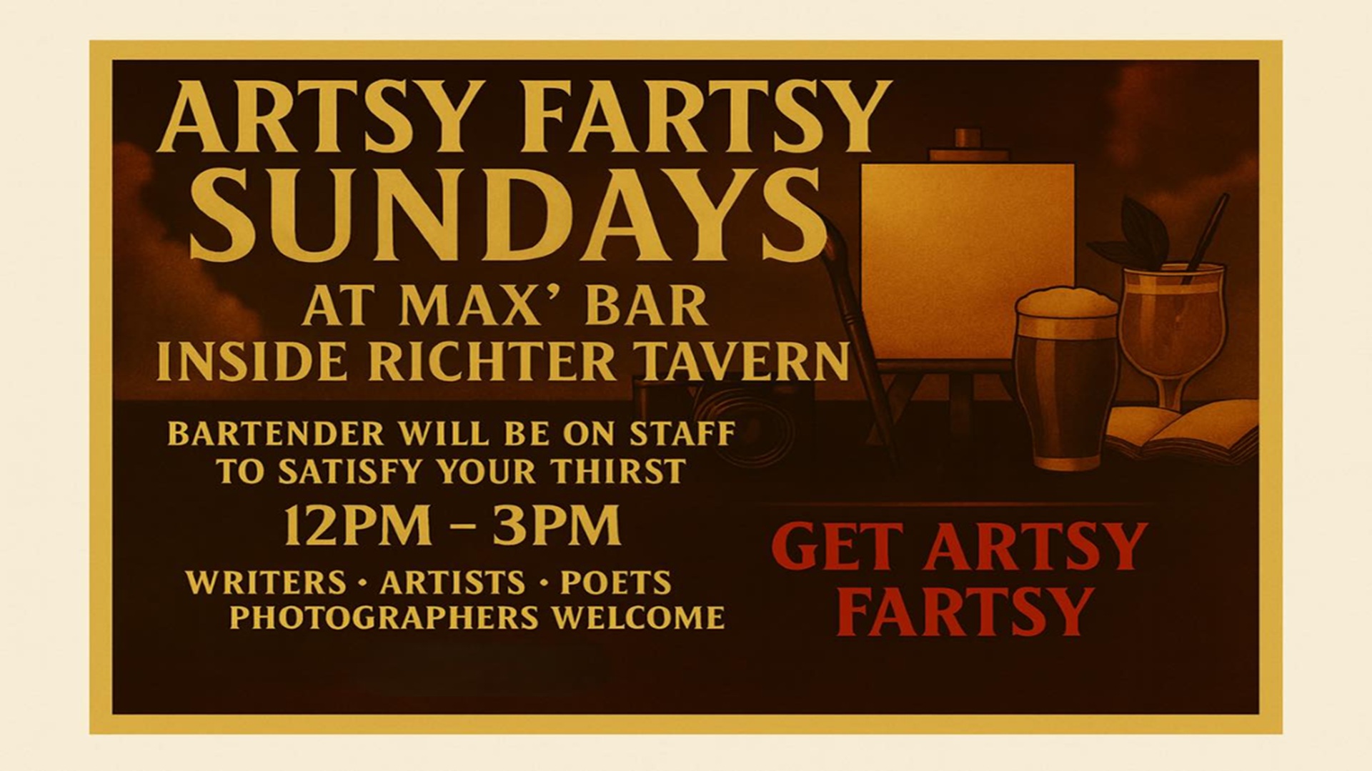 Artsy Fartsy Sundays at Richter Tavern