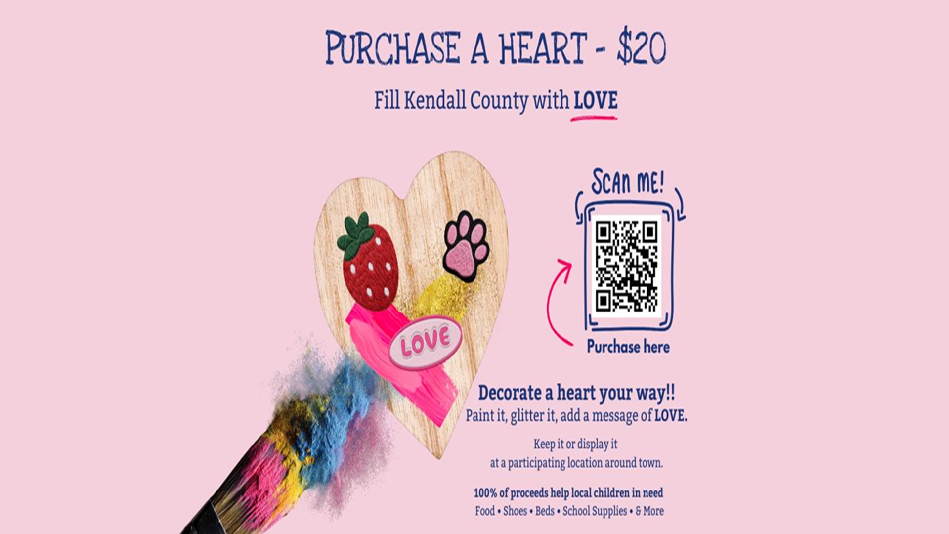 Community Heart Art Event at Patrick Heath Public Library