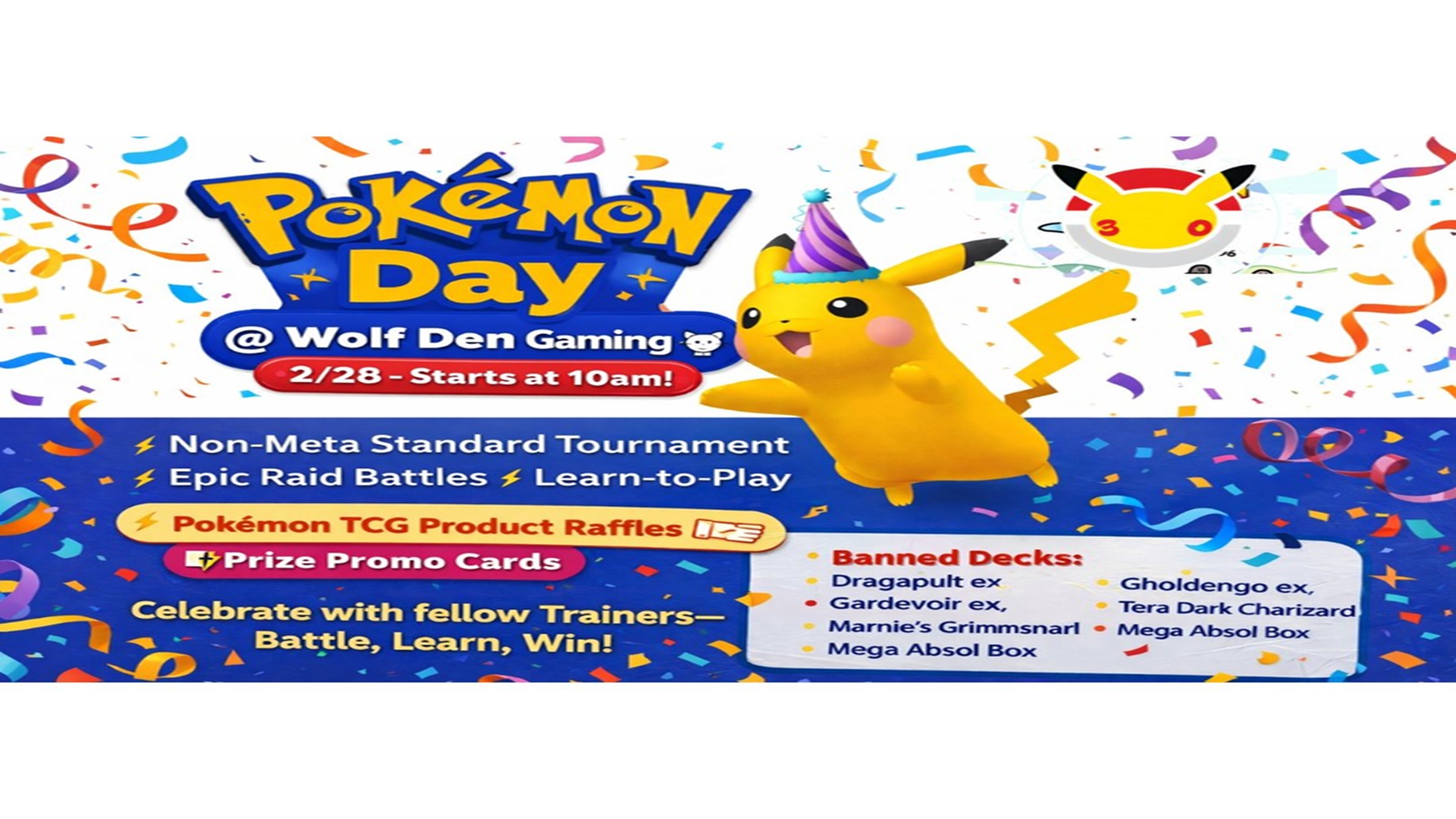 Pokémon Day at Wolf Den Gaming
