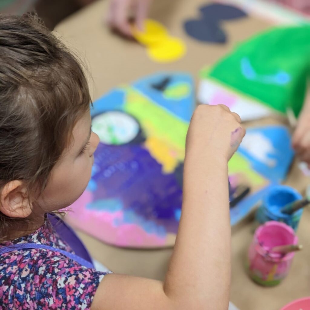 Toddler Sensory Art: Animals in Art Series at Gina Marie’s Art Studio