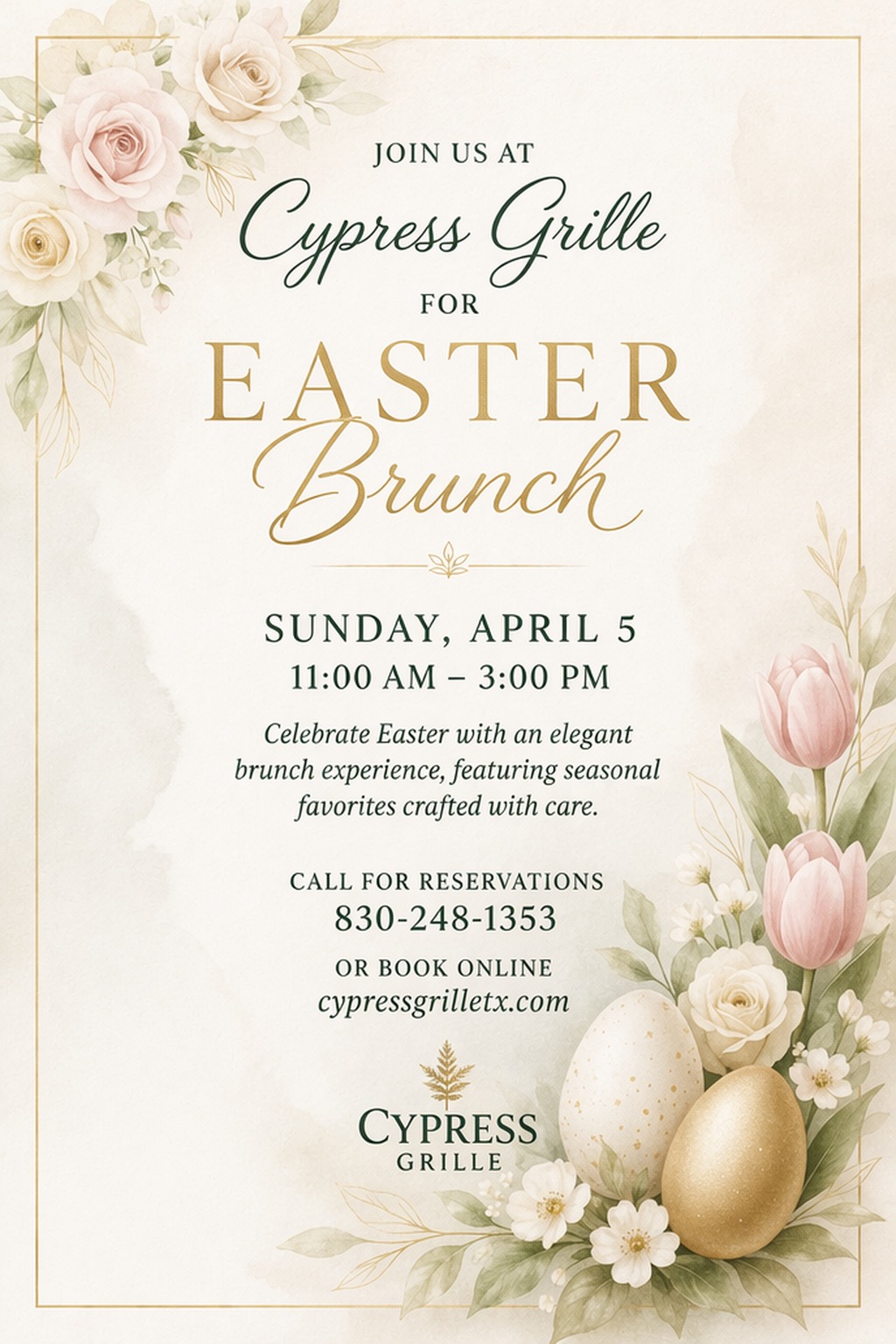Easter Brunch at Cypress Grille