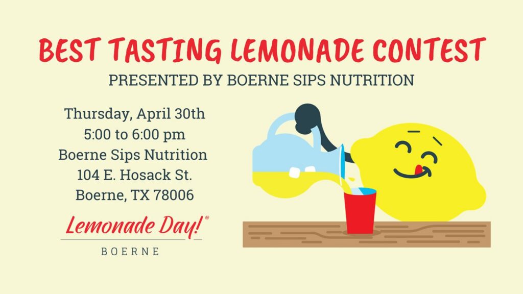 Best Tasting Lemonade Contest at Boerne Sips Nutrition