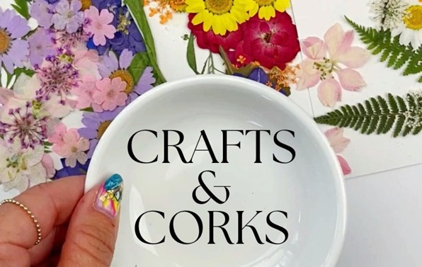 Crafts & Corks: Pressed Floral Trinket Dishes at Lost Oak Cellars