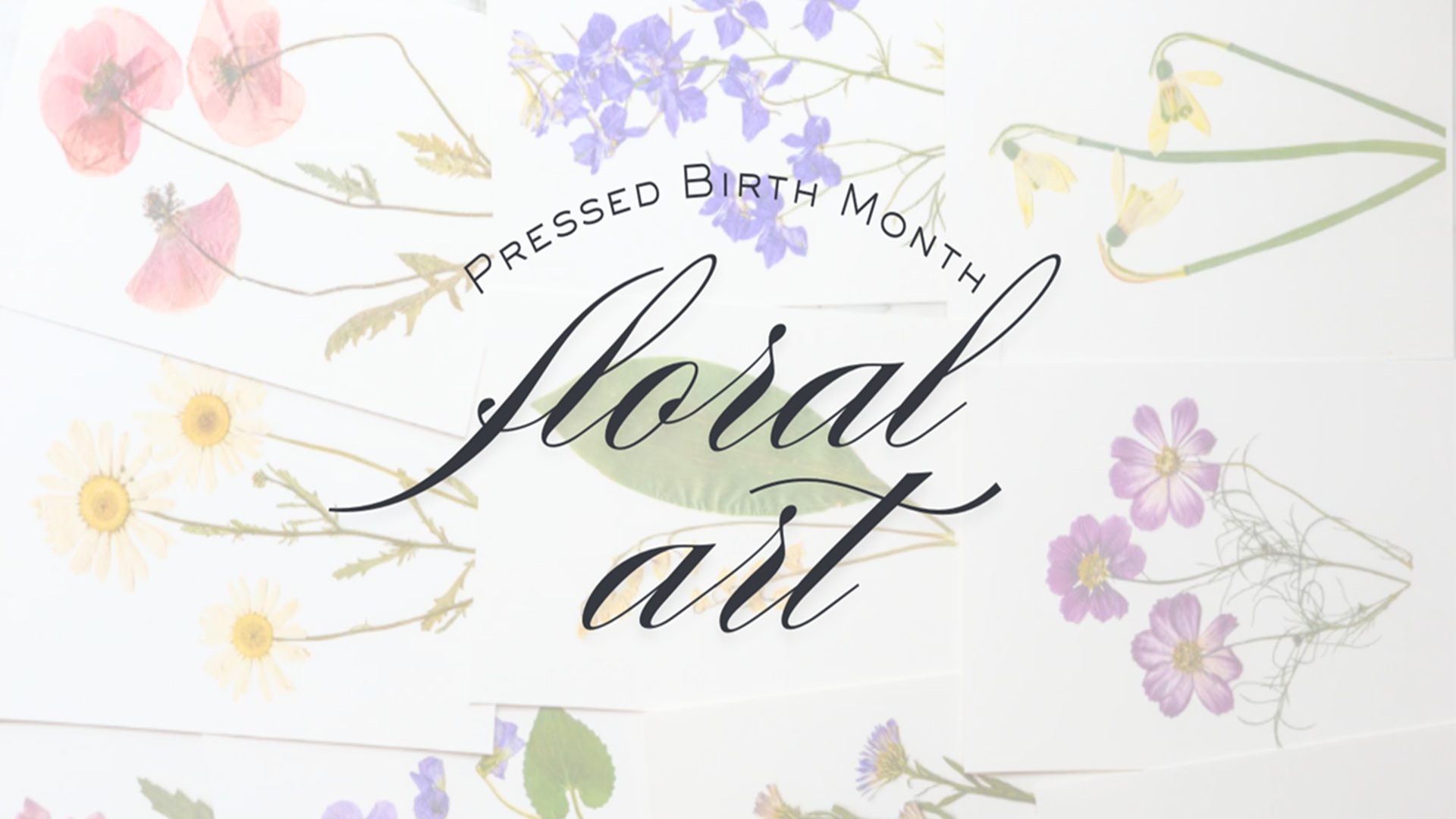 Pressed Birth Month Floral Art Workshop at The Downtown DIY