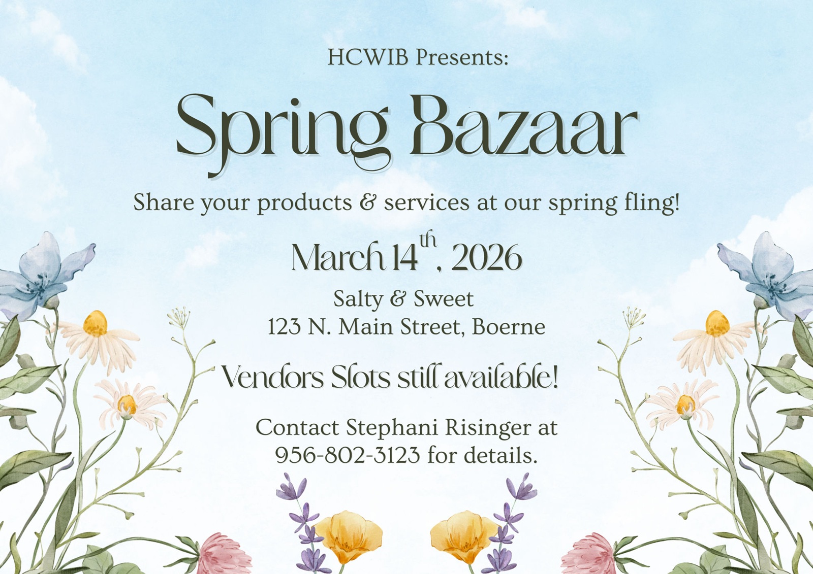 Spring Bazaar at Salty & Sweet