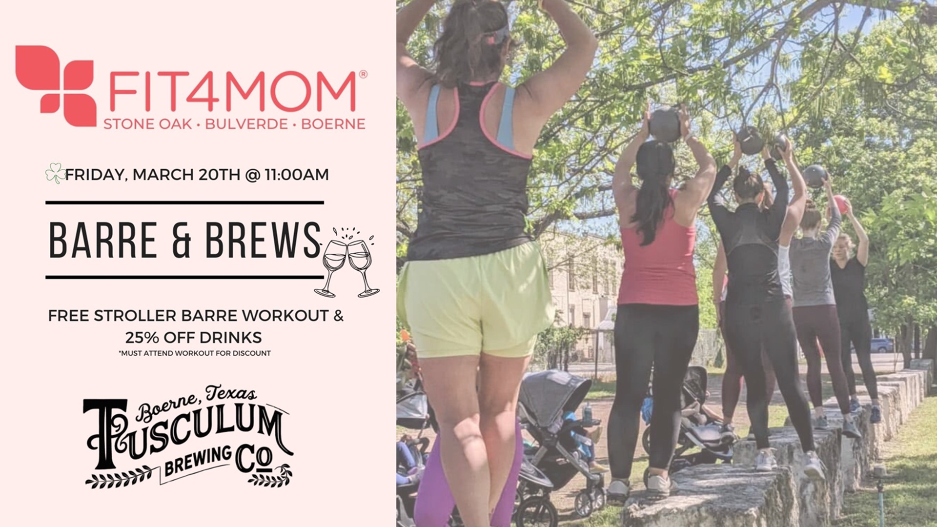 Stroller Barre & Brews at Tusculum Brewing Company